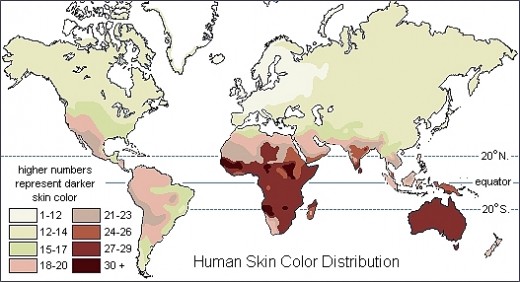 Цвет кожи в Европе